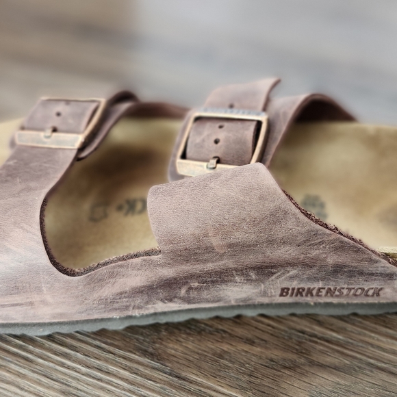 Birkenstock Brown Leather Sandals - Picture 5 of 5
